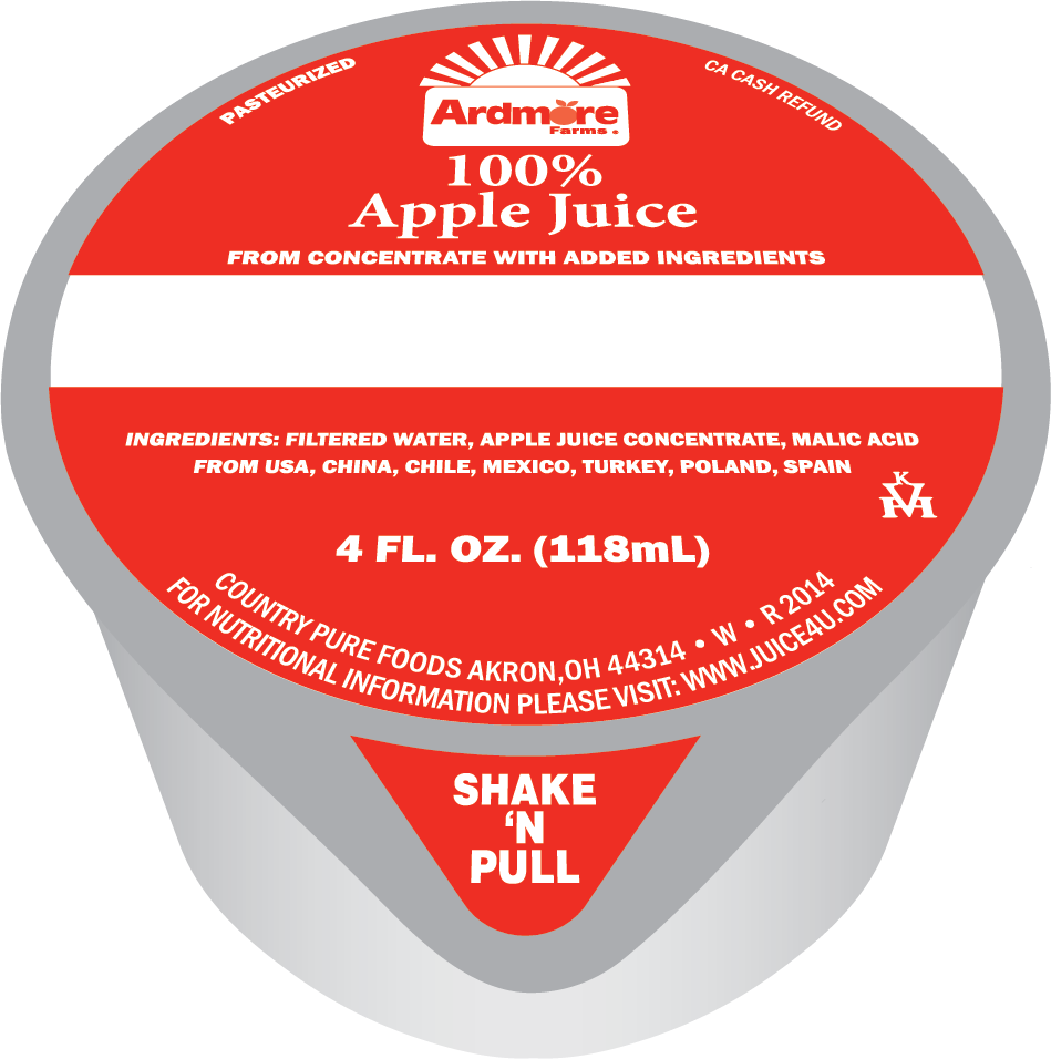Ardmore Farms Apple Juice Frozen Cup - Country Pure