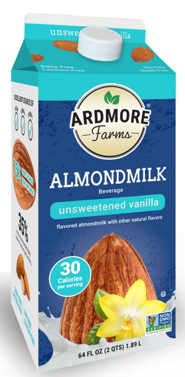 Ardmore Farms Unsweetened Vanilla Almondmilk Carton