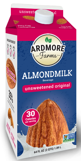 Ardmore Farms Unsweetened Original Almondmilk Carton