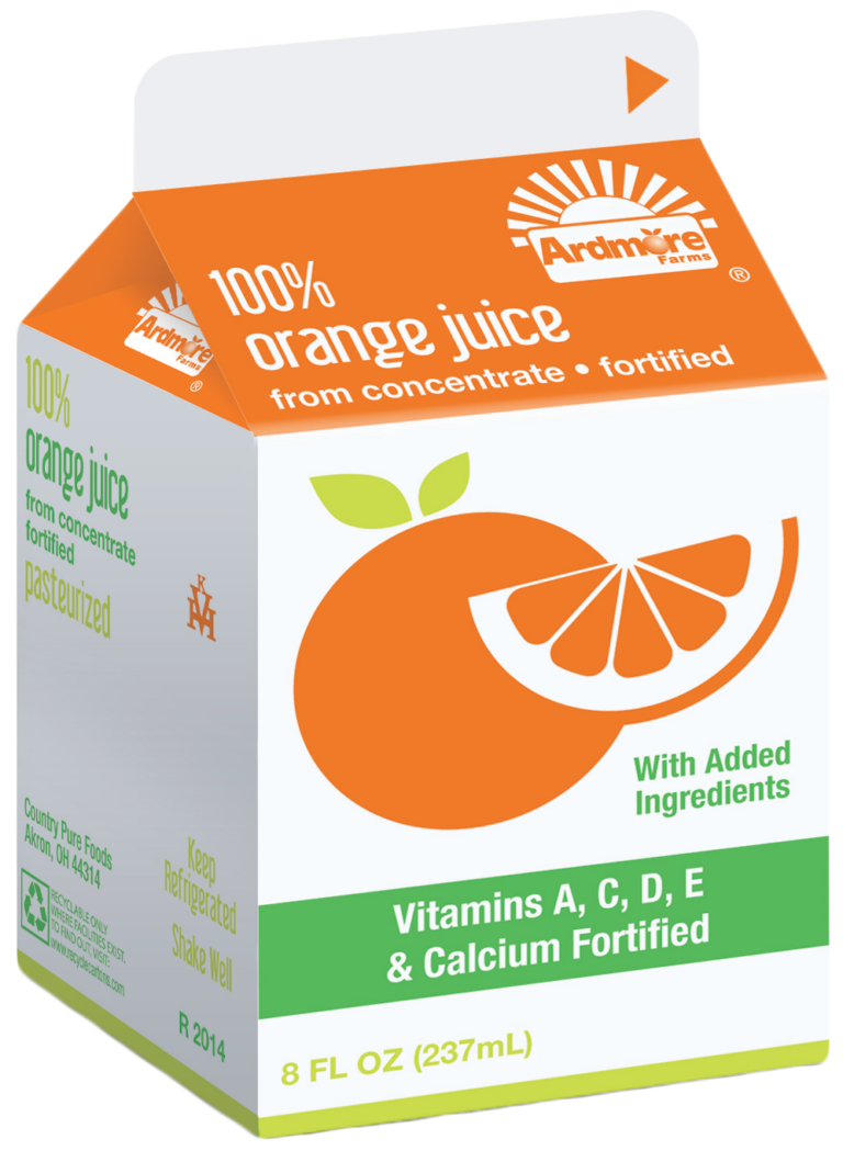 Ardmore Farms Orange Juice Frozen Carton Country Pure