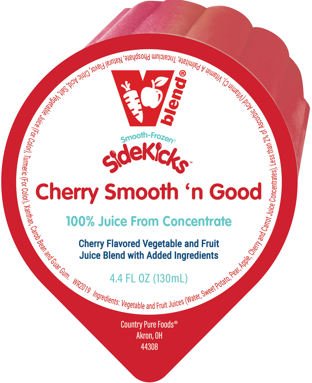 Smooth-Frozen SideKicks Cherry Smooth 'n Good