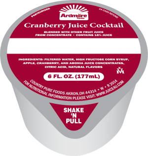 Ardmore Farms Cranberry Juice Cocktail Frozen Cup