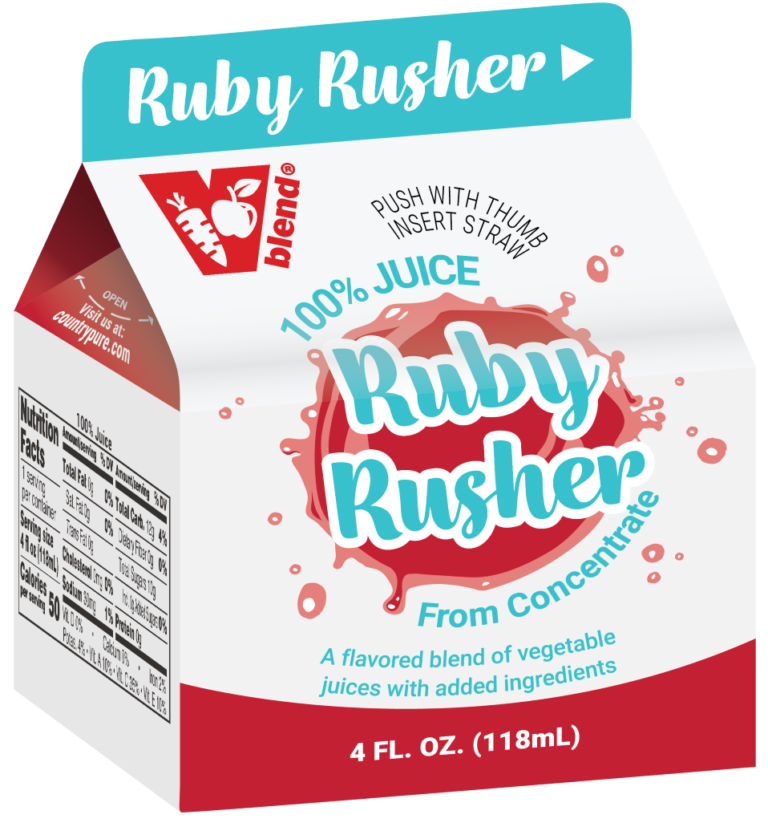 Frozen Ruby VBlend Ruby Rusher Frozen Carton - Country Pure