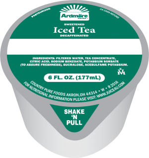 Ardmore Farms Sweetened Iced Tea Frozen Cup