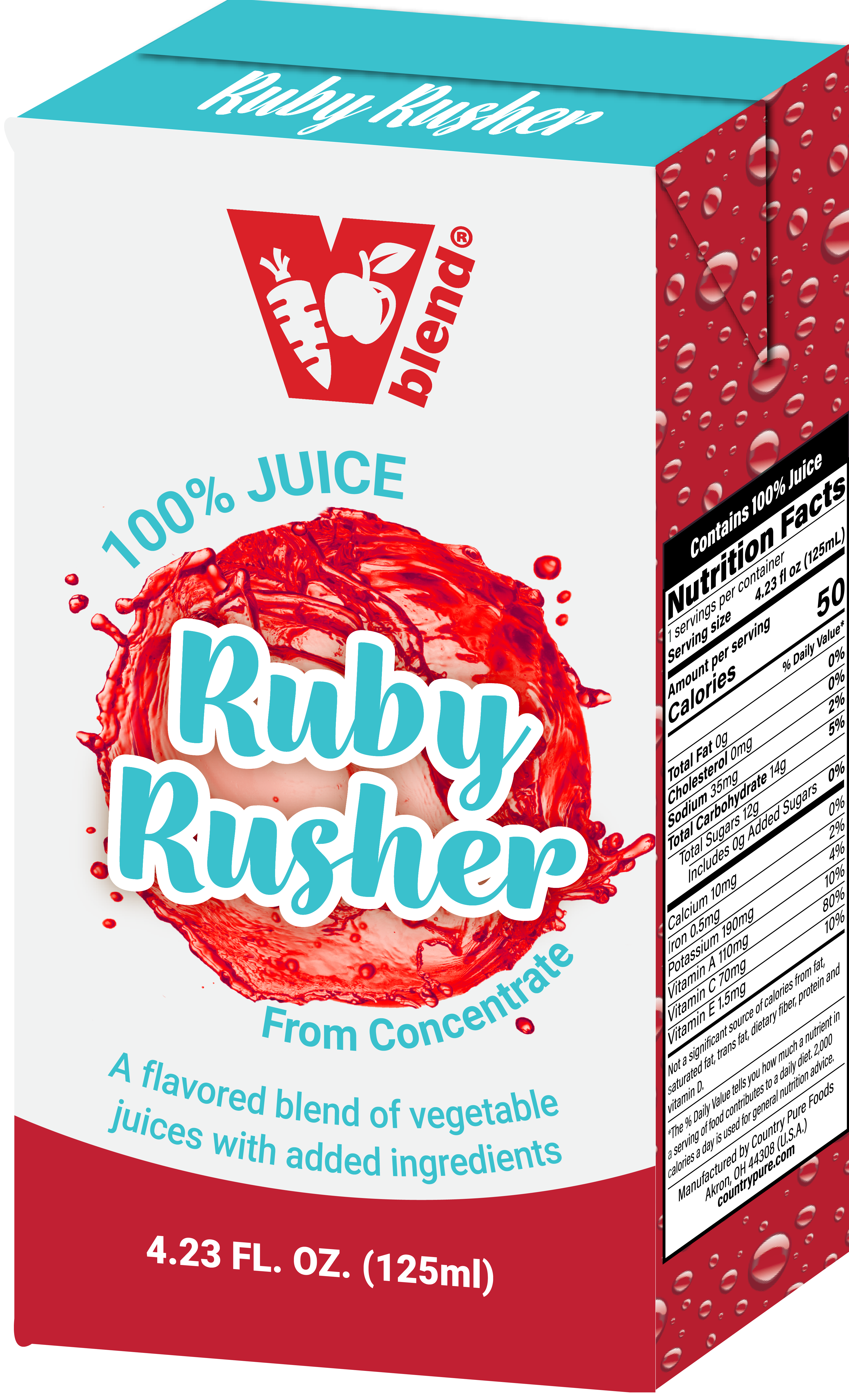 VBlend Ruby Rusher Juice Box