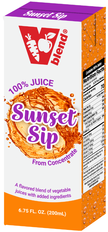 VBlend Sunset Sip Juice Box