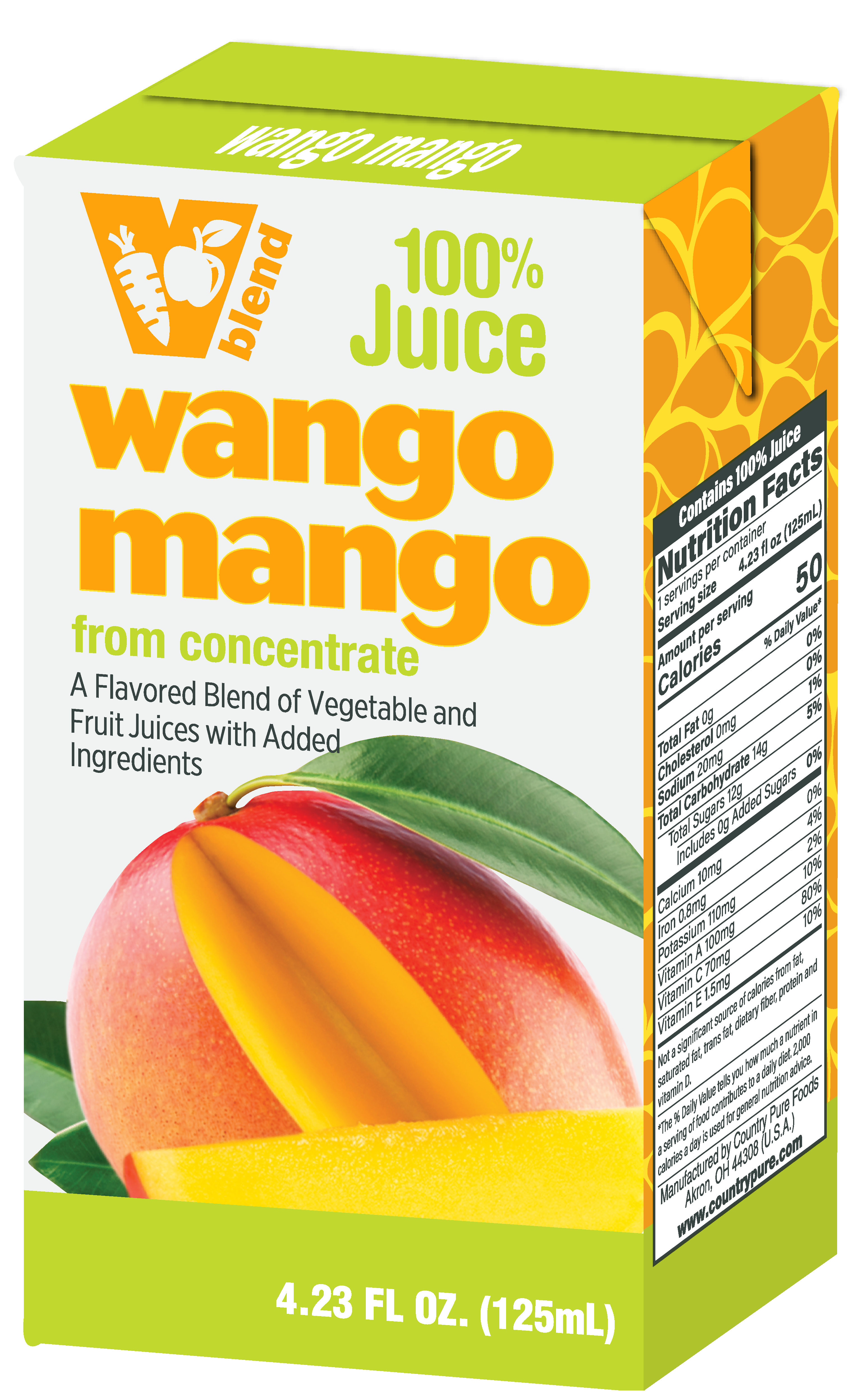 Wango Mango Juice Box - Country Pure